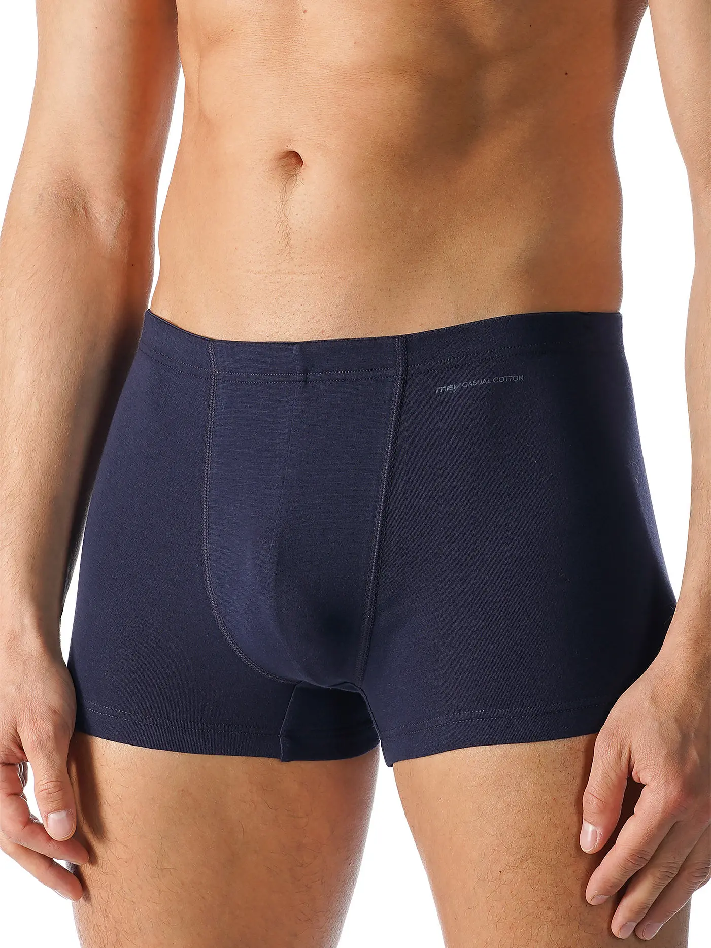 MEY | Pants Casual Cotton Schwarz | blau